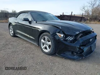 2015 Ford Mustang V6 with VIN 1FATP8EM8F5338590, listed as a IAAI auction lot 41707171 with 91,686 mi miles and . Bid and sale history available at DreamBid. Image 1.