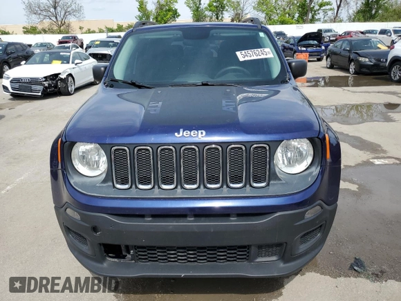 2016 Jeep Renegade Sport with VIN ZACCJBAT7GPC82897, listed as a Copart auction lot 54576245 with 145,217 mi miles and Clean Title. Bid and sale history available at carsss.com. Image 5.