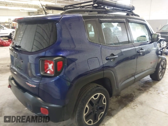 2016 Jeep Renegade Trailhawk with VIN ZACCJBCT0GPD29118, listed as a IAAI auction lot 42406839 with 107,952 mi miles and . Bid and sale history available at DreamBid. Image 4.