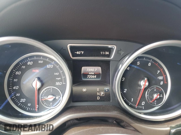 2017 Mercedes-Benz GLS 550 with VIN 4JGDF7DE4HA906037, listed as a Copart auction lot 58601465 with 72,064 mi miles and Salvage title. Bid and sale history available at DreamBid. Image 9.