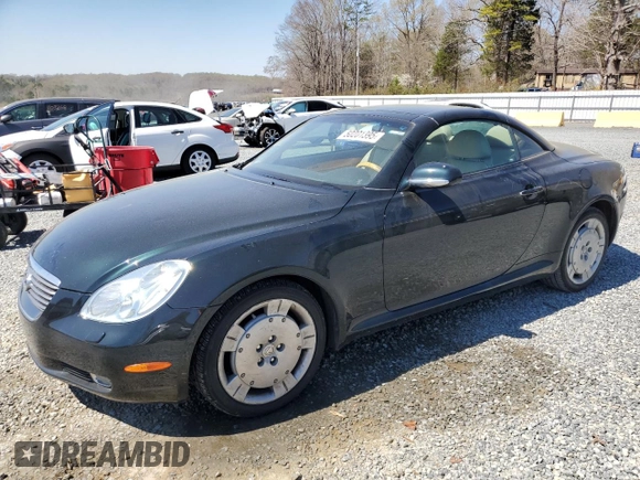2002 Lexus SC with VIN JTHFN48Y420015454, listed as a Copart auction lot 50201395 with 127,028 mi miles and Salvage Title. Bid and sale history available at carsss.com. Image 1.
