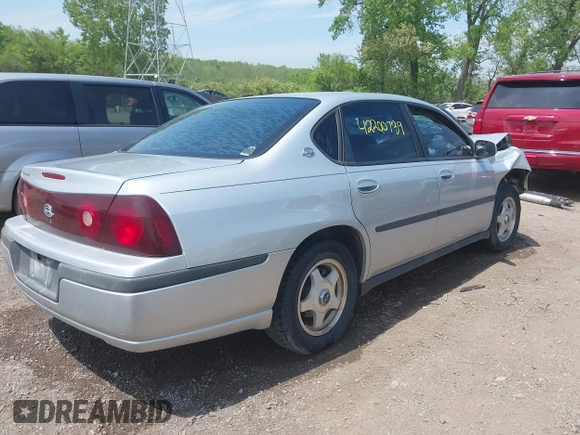 2003 Chevrolet Impala с VIN 2G1WF52E439317393, выставлен на аукционе IAAI как лот 42200739 с пробегом 101 468 миль миль и . История ставок и продаж доступна на DreamBid. Изображение 4.