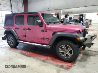 2021 Jeep Wrangler Unlimited Sport Altitude with VIN 1C4HJXDG2MW855205, listed as a Copart auction lot 42968925 with 49,846 mi miles and Salvage Title. Bid and sale history available at carsss.com. Image 4.