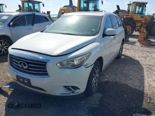 2013 Infiniti JX35 with VIN 5N1AL0MN7DC340246, listed as a IAAI auction lot 42030072 with 195,483 mi miles and . Bid and sale history available at DreamBid. Image 2.