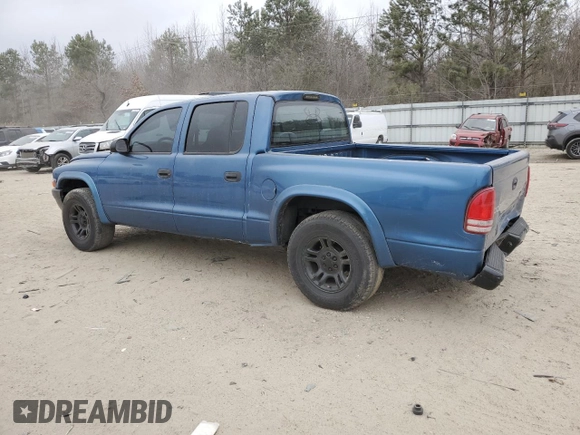 2004 Dodge Dakota Sport with VIN 1D7HL38K34S524373, listed as a Copart auction lot 47270165 with 158,308 mi miles and Salvage Title. Bid and sale history available at carsss.com. Image 2.