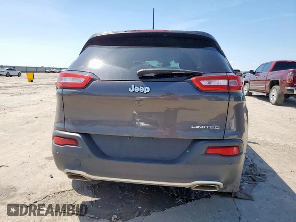 2018 Jeep Cherokee Limited z VIN 1C4PJLDX4JD556701, wystawiony jako Copart lot #58723505 z przebiegiem Nie podano mil oraz Szkoda całkowita • Salvage title. Historia ofert i sprzedaży dostępna na DreamBid. Obrazek 6.