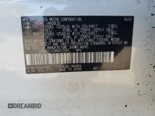 2008 Toyota RAV4 Ltd with VIN JTMZK31V385017595, listed as a Copart auction lot 47410585 with 225,329 mi miles and Salvage Title. Bid and sale history available at carsss.com. Image 12.