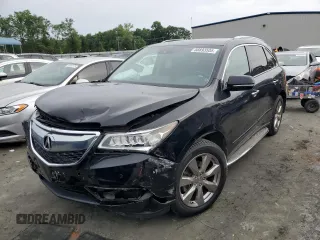 2016 Acura MDX Advance z VIN 5FRYD4H98GB033324, wystawiony jako Copart lot #58893505 z przebiegiem 98 617 mil mil oraz Szkoda całkowita • Salvage title. Historia ofert i sprzedaży dostępna na DreamBid. Obrazek 1.