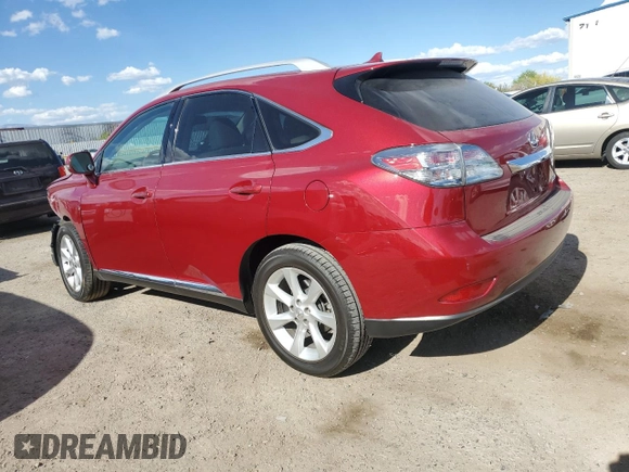2011 Lexus RX 350 with VIN 2T2ZK1BA6BC051925, listed as a Copart auction lot 53166295 with 100,636 mi miles and Salvage Title. Bid and sale history available at carsss.com. Image 2.