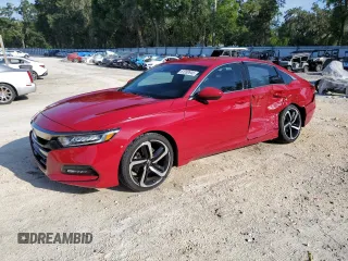 2019 Honda Accord Sport with VIN 1HGCV1F38KA020985, listed as a Copart auction lot 61280645 with 111,281 mi miles and Non repairable. Bid and sale history available at DreamBid. Image 1.