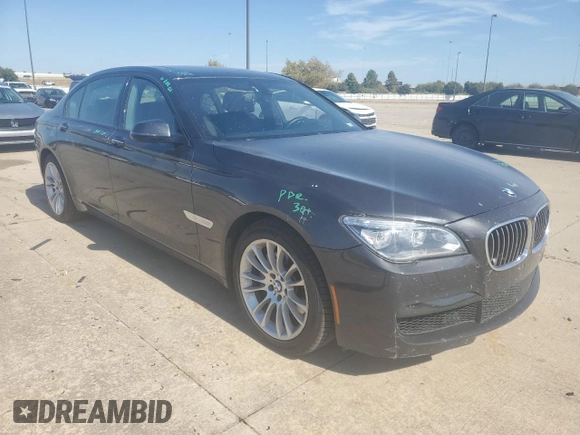 2014 BMW 7 Series 740Li with VIN WBAYE4C59ED138376, listed as a Copart auction lot 76878354 with 73,129 mi miles and Salvage Title. Bid and sale history available at carsss.com. Image 4.