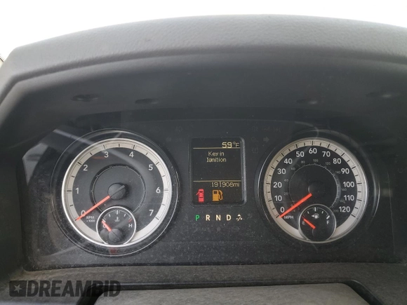 2019 Ram 1500 Classic Tradesman with VIN 1C6RR6FGXKS627811, listed as a Copart auction lot 46370315 with 191,908 mi miles and Clean Title. Bid and sale history available at carsss.com. Image 9.