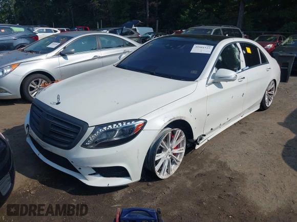 2015 Mercedes-Benz S-Class S 550 with VIN WDDUG8CB5FA190072, listed as a IAAI auction lot 40954549 with 94,609 mi miles. Bid and sale history available at carsss.com. Image 2.