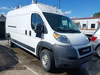 2019 Ram ProMaster Cargo with VIN 3C6TRVDG3KE529323, listed as a IAAI auction lot 41786505 with 75,241 mi miles and . Bid and sale history available at carsss.com. Image 1.