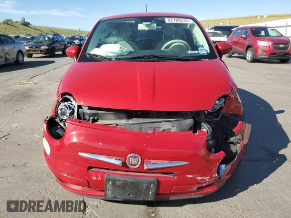 2012 FIAT 500 Pop with VIN 3C3CFFAR1CT365732, listed as a Copart auction lot 62780245 with 79,487 mi miles and Salvage title. Bid and sale history available at DreamBid. Image 5.