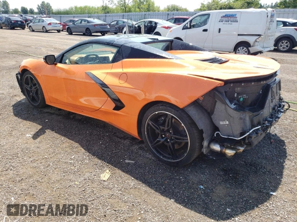 2022 Chevrolet Corvette 3LT with VIN 1G1YC3D49N5108242, listed as a Copart auction lot 60241433 with 22,235 mi miles. Bid and sale history available at carsss.com. Image 2.