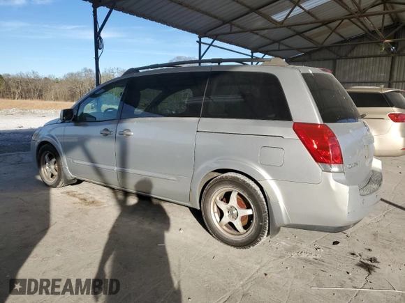2005 Nissan Quest SE with VIN 5N1BV28U15N119338, listed as a Copart auction lot 87937285 with 231,963 mi miles and Salvage Title. Bid and sale history available at carsss.com. Image 2.