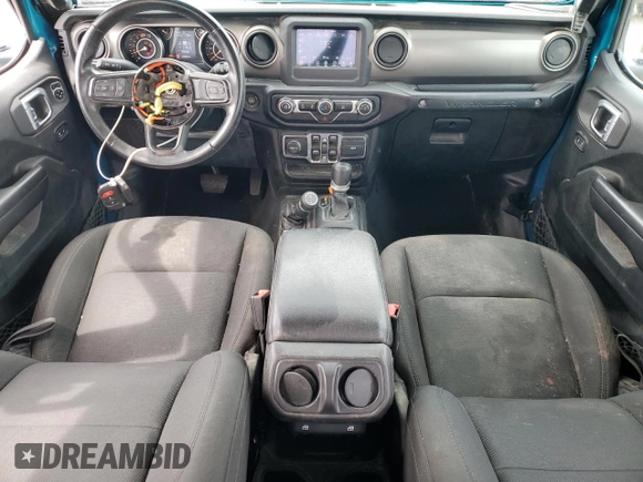 2020 Jeep Wrangler Unlimited Willys with VIN 1C4HJXDN4LW137202, listed as a Copart auction lot 50797485 with 109,509 mi miles and Salvage title. Bid and sale history available at DreamBid. Image 8.