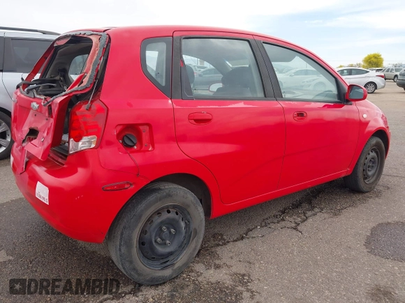 2006 Chevrolet Aveo LS with VIN KL1TD66696B652250, listed as a IAAI auction lot 42015003 with 143,336 mi miles and . Bid and sale history available at DreamBid. Image 4.