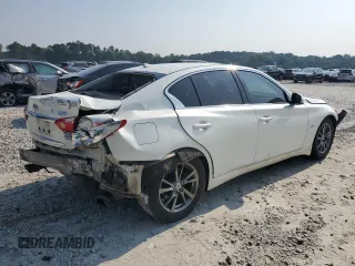 2017 Infiniti Q50 Premium z VIN JN1EV7APXHM738598, wystawiony jako Copart lot #59156075 z przebiegiem 178 498 mil mil oraz Szkoda całkowita • Salvage title. Historia ofert i sprzedaży dostępna na DreamBid. Obrazek 3.