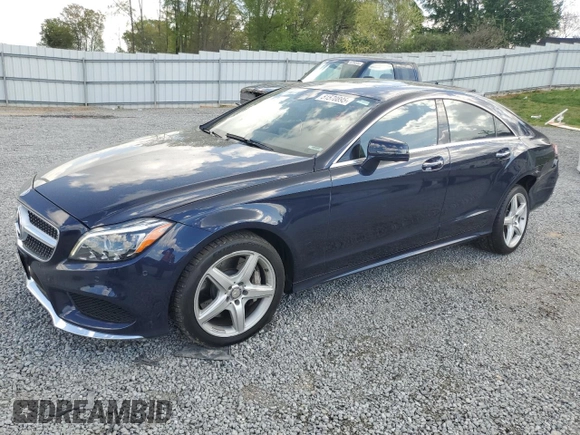 2015 Mercedes-Benz CLS-Class CLS 550 with VIN WDDLJ9BB6FA150829, listed as a Copart auction lot 51570895 with 48,263 mi miles and Salvage Title. Bid and sale history available at carsss.com. Image 1.