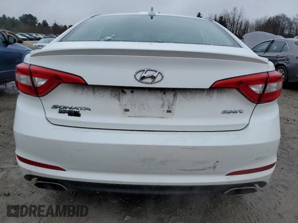 2015 Hyundai Sonata Sport with VIN 5NPE34AF1FH111224, listed as a Copart auction lot 51499875 with 114,895 mi miles and Clean title. Bid and sale history available at DreamBid. Image 6.