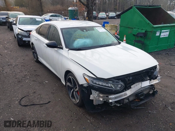 2019 Honda Accord Sedan Sport 1.5T with VIN 1HGCV1F32KA016804, listed as a IAAI auction lot 41743202 with 80,573 mi miles. Bid and sale history available at carsss.com. Image 1.