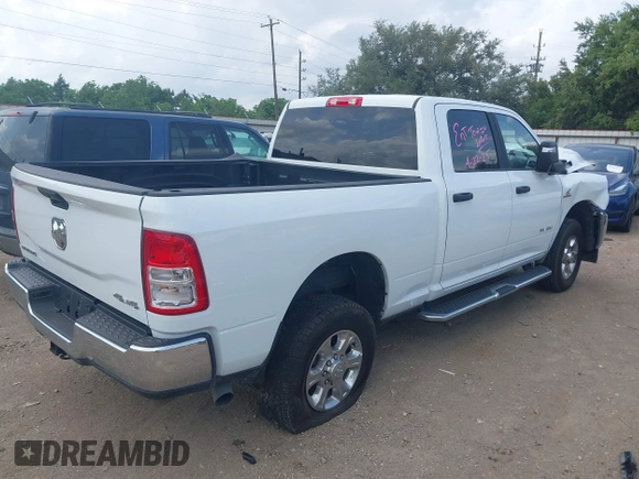 2024 Ram 2500 Big Horn with VIN 3C6UR5DL8RG266424, listed as a IAAI auction lot 42158248 with 20,422 mi miles. Bid and sale history available at carsss.com. Image 4.