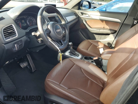 2015 Audi Q3 Premium Plus with VIN WA1BFCFS0FR010544, listed as a Copart auction lot 69989353 with 95,636 mi miles and . Bid and sale history available at DreamBid. Image 7.