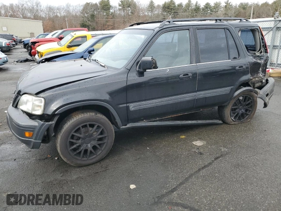 1998 Honda CR-V LX with VIN JHLRD1841WC033169, listed as a Copart auction lot 46865875 with 203,100 mi miles and Salvage Title. Bid and sale history available at carsss.com. Image 1.