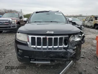 2013 Jeep Grand Cherokee Overland with VIN 1C4RJECG1DC546398, listed as a Copart auction lot 45834595 with 214,975 mi miles and Salvage Title. Bid and sale history available at carsss.com. Image 5.