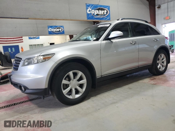 2004 Infiniti FX35 with VIN JNRAS08W64X203317, listed as a Copart auction lot 76169034 with 174,475 mi miles and Clean Title. Bid and sale history available at carsss.com. Image 1.