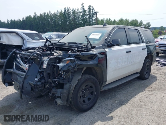2019 Chevrolet Tahoe Commercial with VIN 1GNLCDEC3KR323012, listed as a IAAI auction lot 42517025 with 40,412 mi miles and . Bid and sale history available at DreamBid. Image 2.