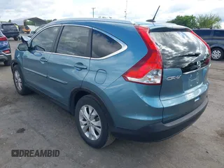 2013 Honda CR-V EX-L with VIN 5J6RM4H77DL073451, listed as a IAAI auction lot 42343597 with 90,999 mi miles and . Bid and sale history available at DreamBid. Image 3.