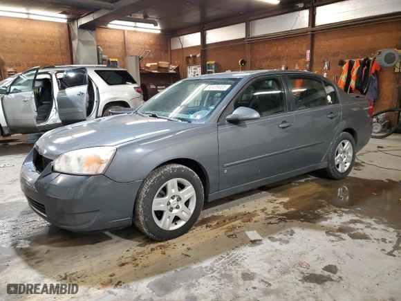2007 Chevrolet Malibu LT w/2LT with VIN 1G1ZT58N37F188475, listed as a Copart auction lot 50409005 with 174,366 mi miles and Salvage Title. Bid and sale history available at carsss.com. Image 1.