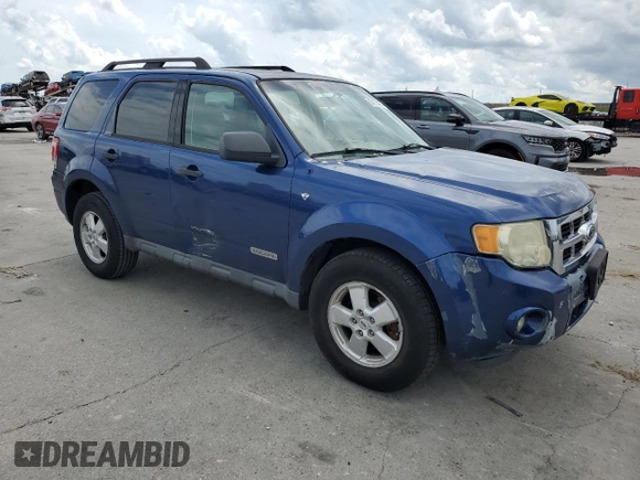 2008 Ford Escape XLT с VIN 1FMCU03108KB12718, выставлен на аукционе Copart как лот 57175474 с пробегом 152 698 миль миль и Списание • Salvage title. История ставок и продаж доступна на DreamBid. Изображение 4.