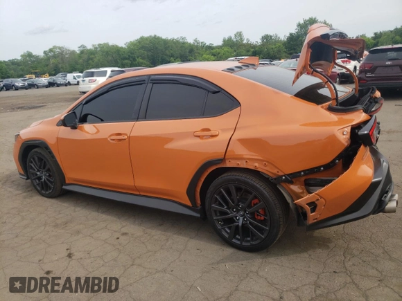2022 Subaru WRX Premium с VIN JF1VBAF66N9028427, выставлен на аукционе Copart как лот 58225745 с пробегом 43 551 миль миль и Списание • Salvage title. История ставок и продаж доступна на DreamBid. Изображение 2.