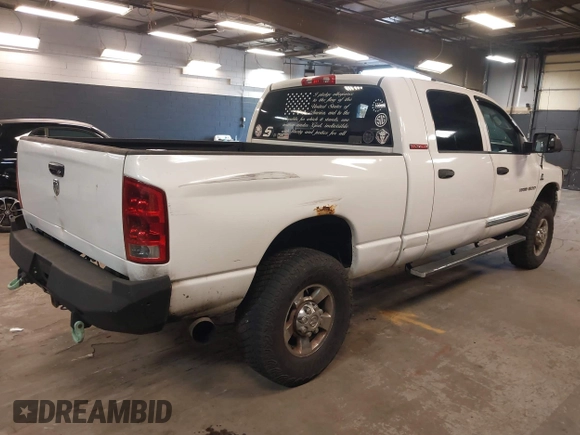 2006 Dodge 2500 SLT with VIN 3D7KS29C86G100871, listed as a IAAI auction lot 41992062 with 213,220 mi miles. Bid and sale history available at carsss.com. Image 4.