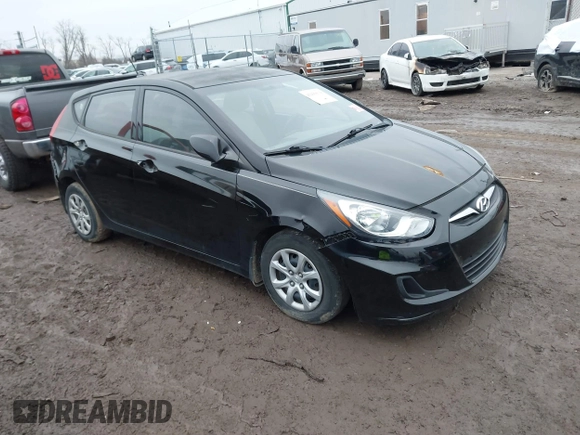 2014 Hyundai Accent GS with VIN KMHCT5AE9EU197712, listed as a IAAI auction lot 41493618 with 83,890 mi miles. Bid and sale history available at carsss.com. Image 1.