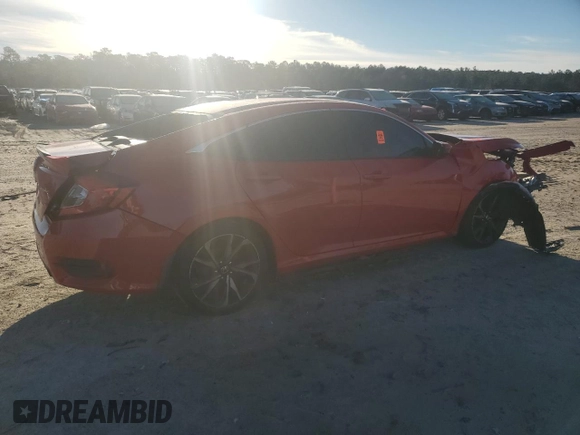 2019 Honda Civic Sport with VIN 2HGFC2F88KH531232, listed as a Copart auction lot 88902895 with 124,757 mi miles and Salvage Title. Bid and sale history available at DreamBid. Image 3.