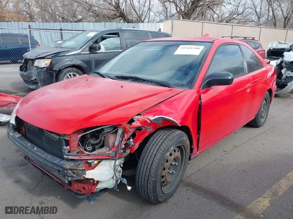 2005 Honda Civic LX with VIN 1HGEM21595L079255, listed as a IAAI auction lot 41561580 with 158,207 mi miles. Bid and sale history available at carsss.com. Image 2.