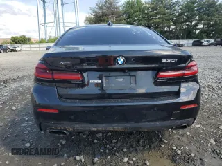 2021 BMW 5 Series 530i xDrive with VIN WBA13BJ09MWW90448, listed as a Copart auction lot 60318605 with Not provided miles and Clean title. Bid and sale history available at DreamBid. Image 7.