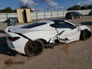 2020 Chevrolet Corvette 2LT with VIN 1G1Y72D47L5109191, listed as a Copart auction lot 77232024 with 48,644 mi miles and Salvage Title. Bid and sale history available at carsss.com. Image 3.