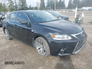 2014 Lexus CT 200h Hybrid with VIN JTHKD5BH0E2188400, listed as a IAAI auction lot 41766759 with 241,908 mi miles. Bid and sale history available at carsss.com. Image 1.