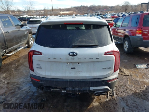 2021 Kia Telluride SX with VIN 5XYP5DHC6MG112193, listed as a IAAI auction lot 41630633 with 52,267 mi miles. Bid and sale history available at carsss.com. Image 17.