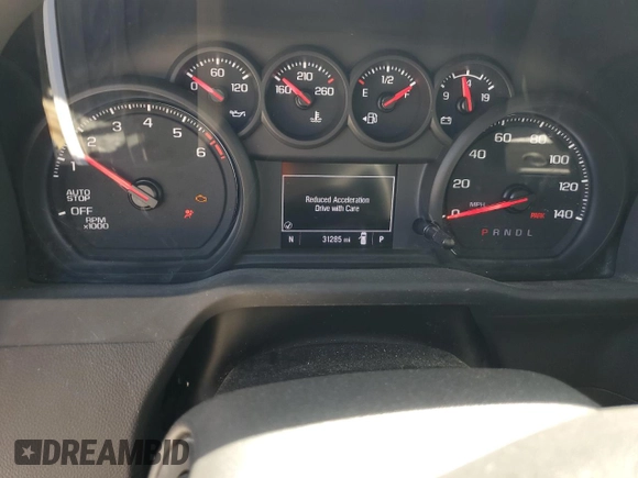2022 Chevrolet Silverado 1500 Work Truck with VIN 3GCNAAEK5NG506171, listed as a Copart auction lot 51511364 with 31,285 mi miles and Salvage Title. Bid and sale history available at DreamBid. Image 9.