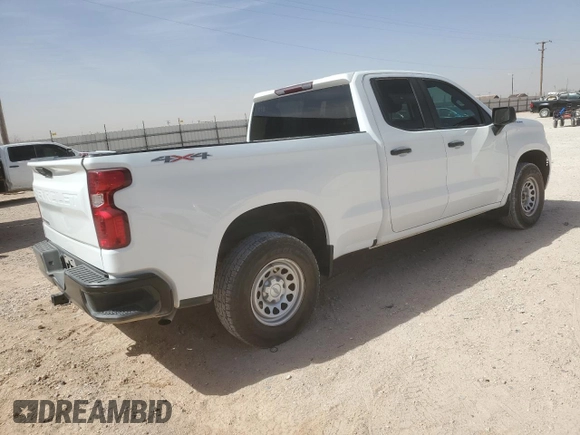 2022 Chevrolet Silverado 1500 Work Truck with VIN 1GCRDAED7NZ506649, listed as a Copart auction lot 46708605 with 91,628 mi miles and Clean Title. Bid and sale history available at DreamBid. Image 3.
