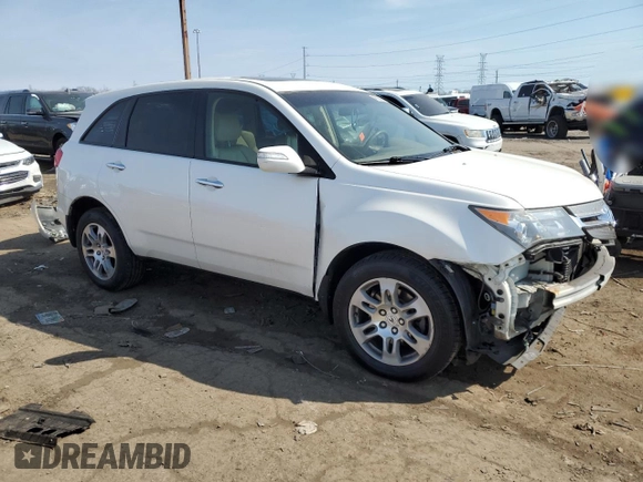 2007 Acura MDX with VIN 2HNYD28207H502578, listed as a Copart auction lot 48780665 with 179,565 mi miles and Clean Title. Bid and sale history available at carsss.com. Image 4.