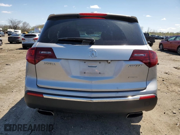 2012 Acura MDX with VIN 2HNYD2H26CH507620, listed as a Copart auction lot 52337315 with 121,624 mi miles and Salvage title. Bid and sale history available at DreamBid. Image 6.