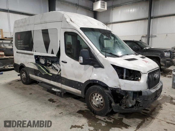 2022 Ford Transit with VIN 1FDAX9XG6NKA77311, listed as a Copart auction lot 45721065 with 94,100 mi miles and Salvage Title. Bid and sale history available at DreamBid. Image 4.